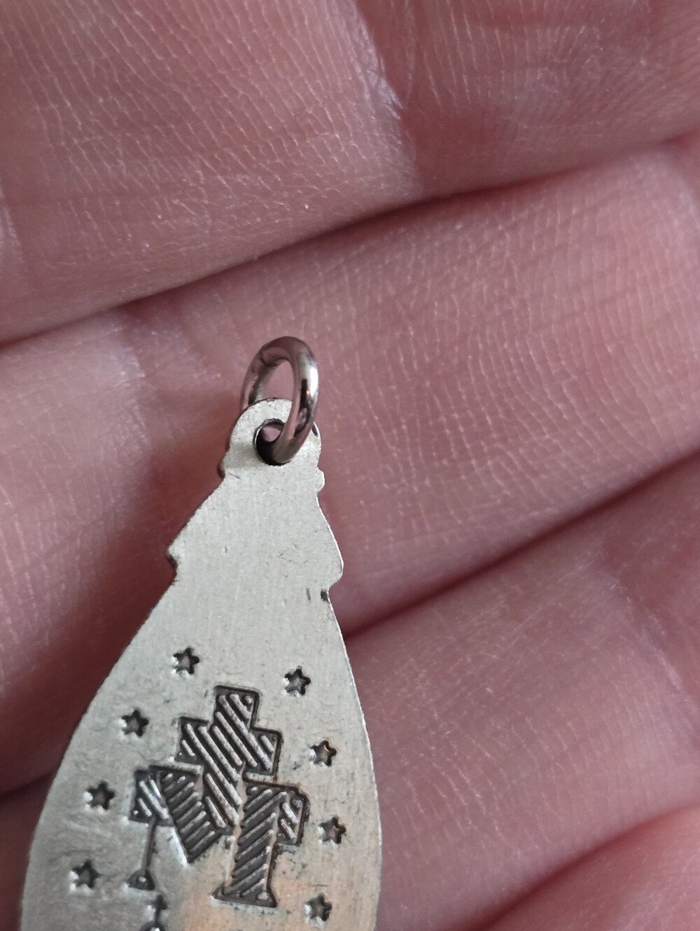 Vintage Creed Pendant sterling silver Miraculous Medal 925 Catholic - Picture 6 of 10